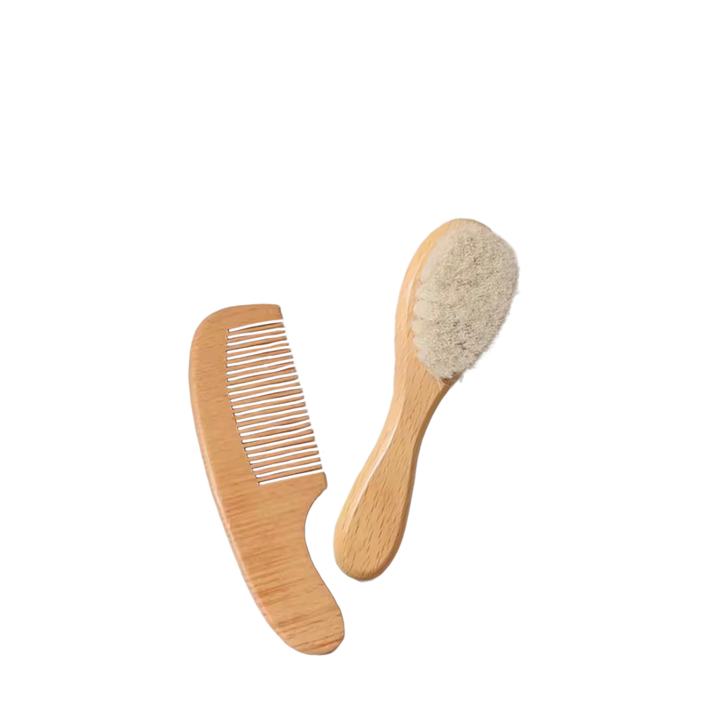 Baby Scalp Brush Set — soft-bristle brush and comb